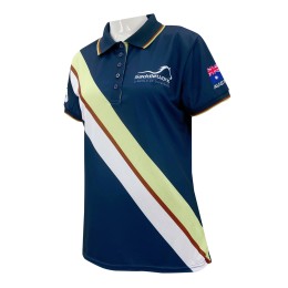 Customized 5 Button Polo Shirt Design Contrast Color Flat Machine Neck Shirt Side Slit Design Pony Club Equestrian Equipment Uniform Equipped with Australia P1367 Customized 5 Button Polo Shirt Design Contrast Color Flat Machine Neck Shirt Side Slit Design Pony Club Equestrian Equipment Uniform Equipped with Australia P1367